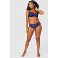 Purple - Pack Shot - Gorgeous Womens-Ladies Spotted Embroidered Midi Brief