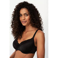 Black-White - Side - Gorgeous Womens-Ladies Padded T-Shirt Bra (Pack of 2)