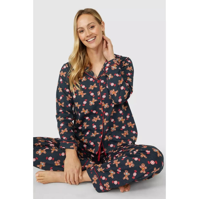 Debenhams Womens Ladies Gingerbread Long Pyjama Set Discounts on