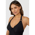 Black - Side - Gorgeous Womens-Ladies Sparkle Non-Padded Tankini Top