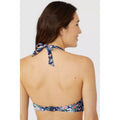 Navy - Back - Debenhams Womens-Ladies Floral Non-Wired Bikini Top