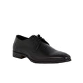 Black - Front - Debenhams Mens Prospect Rose Leather Derby Shoes