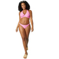 Pink - Lifestyle - Gorgeous Womens-Ladies Textured Non-Padded Bikini Top