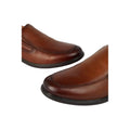 Tan - Lifestyle - Debenhams Mens Croft Leather Slip-on Wide Loafers