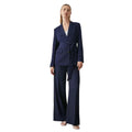 Navy - Lifestyle - Principles Womens-Ladies Button Detail Wide Leg Trousers