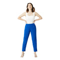 Cobalt Blue - Front - Maine Womens-Ladies Pull-On Slim Leg Trousers