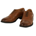 Tan - Front - Debenhams Mens Thomas Blunt Leather Brogues