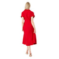 Red - Back - Principles Womens-Ladies Front Tie Midi Dress