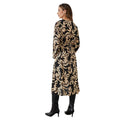 Black - Back - Principles Womens-Ladies Leaf Wrap Dress