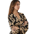 Black - Lifestyle - Principles Womens-Ladies Leaf Wrap Dress