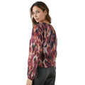 Brown - Back - Principles Womens-Ladies Abstract Wrap Top