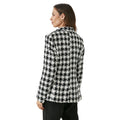 Black - Back - Principles Womens-Ladies Dogtooth Double-Breasted Blazer