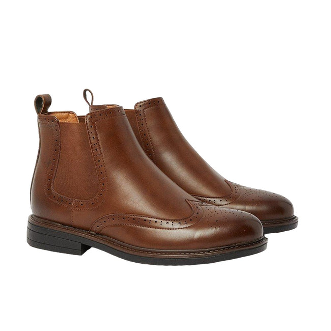 Maine Mens Luke Brogue Detailing Chelsea Boots