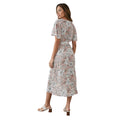 Blush - Back - Principles Womens-Ladies Floral Wrap Flared Dress