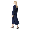 Navy - Back - Principles Womens-Ladies Lace Detail Button-Down Midi Dress