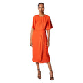 Rust - Front - Principles Womens-Ladies Gathered Midi Dress