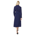 Navy - Back - Principles Womens-Ladies Utility Belted Midi Dress