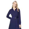 Navy - Side - Principles Womens-Ladies Utility Belted Midi Dress