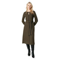 Khaki - Front - Principles Womens-Ladies Premium Belted Contrast Piping Midi Dress