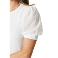 Ivory - Side - Principles Womens-Ladies Jersey Puff Sleeve Top