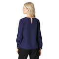 Navy - Back - Principles Womens-Ladies Premium Contrast Piping Blouse