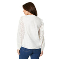 Ivory - Back - Principles Womens-Ladies Button Through Blouse