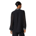 Black - Back - Principles Womens-Ladies Sequin Collared Blouse