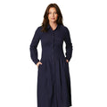 Navy - Side - Principles Womens-Ladies Waist Detail Shirt Dress