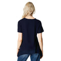 Navy - Back - Principles Womens-Ladies Jersey Over Layer Top