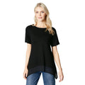 Black - Front - Principles Womens-Ladies Jersey Over Layer Top