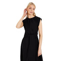 Black - Lifestyle - Principles Womens-Ladies Waist Tie Midi Dress