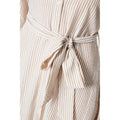 Taupe - Lifestyle - Principles Womens-Ladies Stripe Belt Midi Shirt Dress