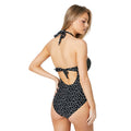 Monochrome - Back - Gorgeous Womens-Ladies Ruched Tummy Control One Piece Swimsuit