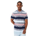 Rose - Front - Maine Mens Barbados Stripe Polo Shirt