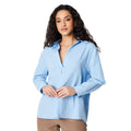 Sky Blue - Front - Principles Womens-Ladies Pull Over Poplin Shirt