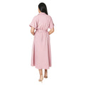 Blush - Back - Principles Womens-Ladies Belt Petite Shirt Dress