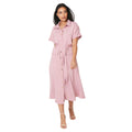 Blush - Front - Principles Womens-Ladies Belt Petite Shirt Dress