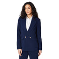 Navy - Front - Principles Womens-Ladies Occasion Double-Breasted Blazer