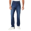 Dark Blue - Front - Maine Mens Plain Straight Jeans