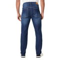 Dark Blue - Back - Maine Mens Plain Straight Jeans