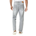 Grey - Back - Maine Mens Plain Straight Jeans