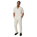 Natural - Side - Maine Mens Linen Blend Trousers