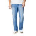 Blue - Front - Maine Mens Stone Wash Relaxed Fit Jeans