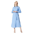 Powder Blue - Front - Principles Womens-Ladies Utility Belt Shirt Dress