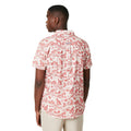 Red - Back - Maine Mens Quays Print Revere Collar Shirt