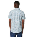 Blue - Back - Maine Mens Small Ditsy Print Short-Sleeved Shirt