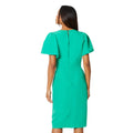 Green - Back - Principles Womens-Ladies Belt Flute Midi Dress