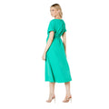 Green - Back - Principles Womens-Ladies Pinstripe Belt Midi Dress