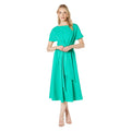 Green - Front - Principles Womens-Ladies Pinstripe Belt Midi Dress