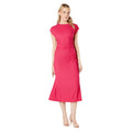 Pink - Front - Principles Womens-Ladies Textured Jersey Ruched Midi Dress